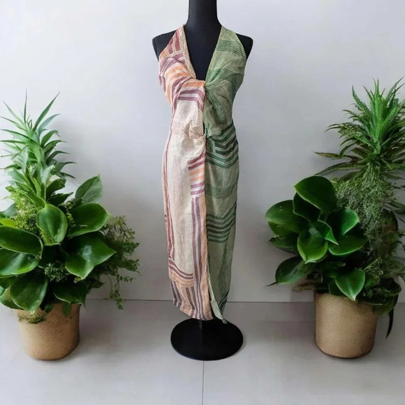 SIR . Multi Patchwork Midi Dress NWT. Size 2 - Picture 1 of 16